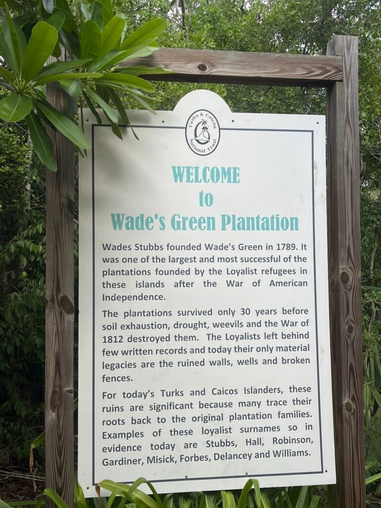 welcome sign to wades green plantation