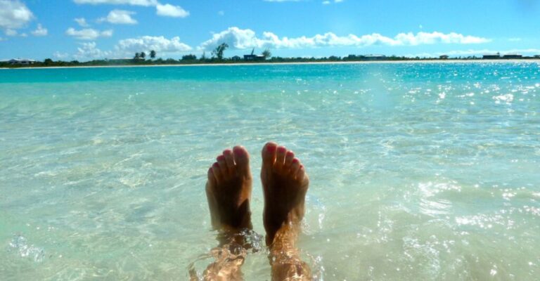 feet in water
