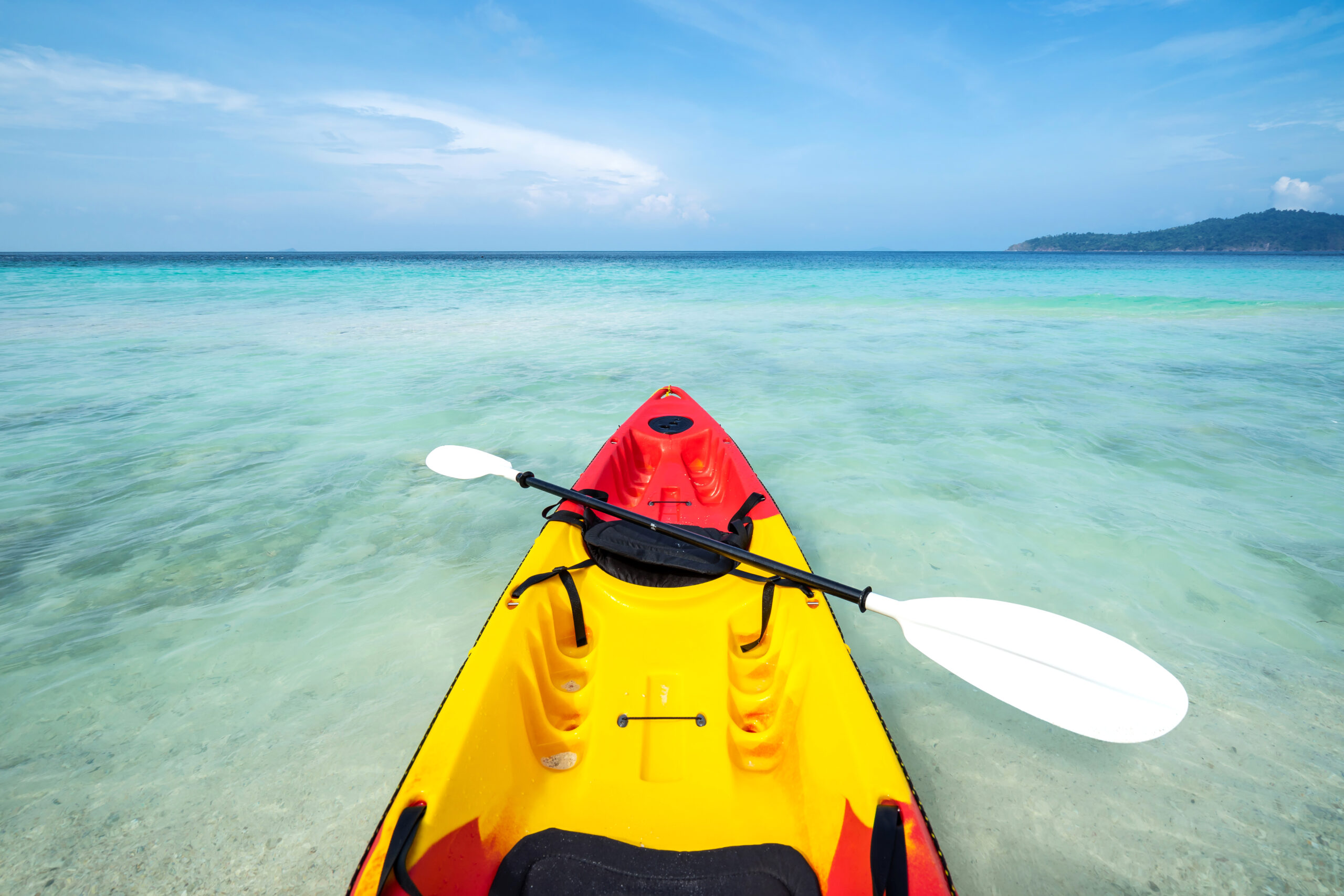 kayak on water