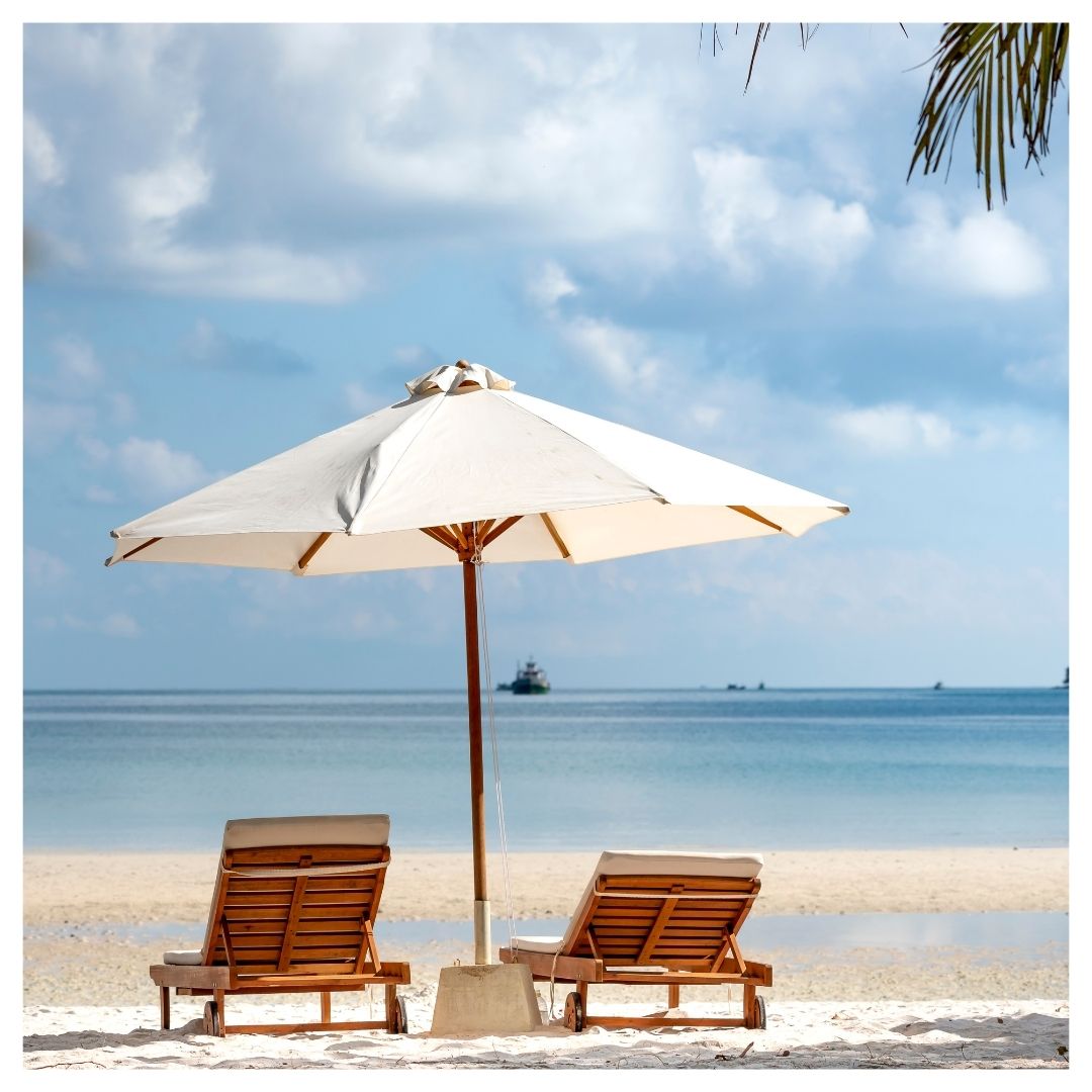 Two beach chairs