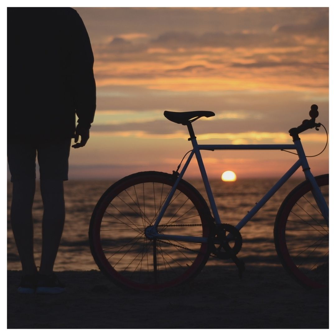 A bike at sunset