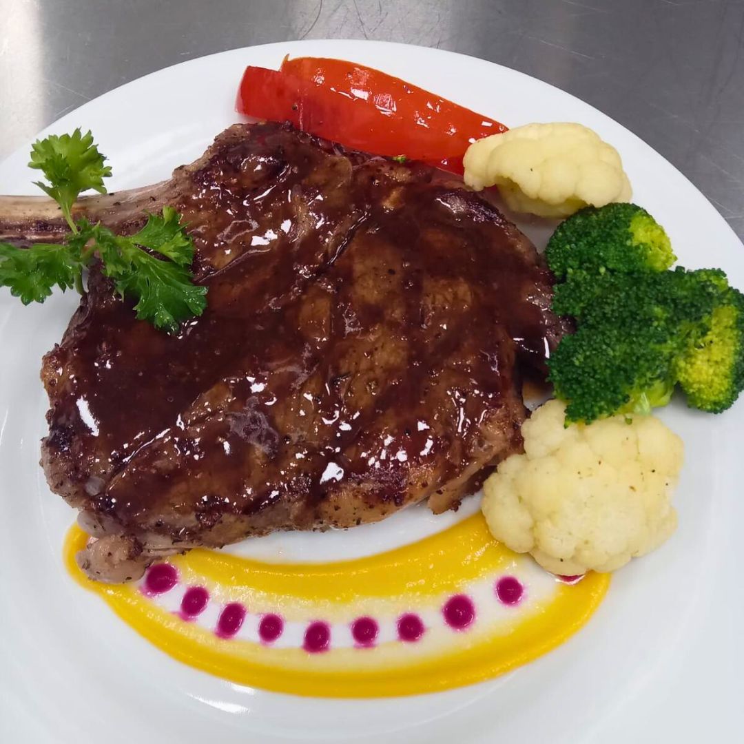 A meal at Ocean Breeze Resort