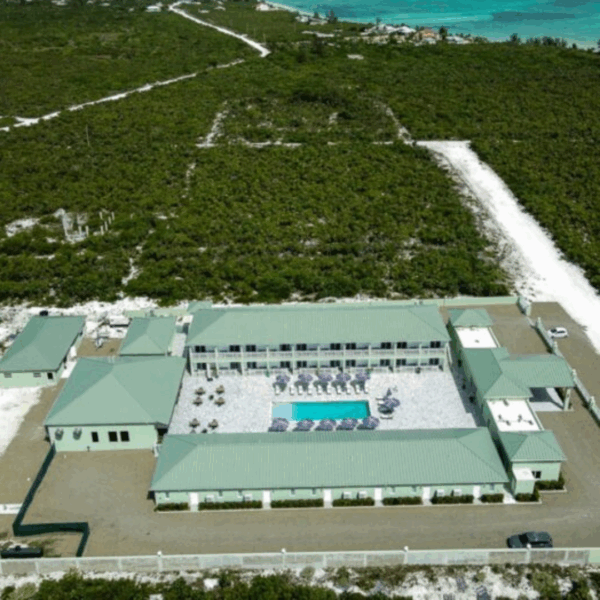 groves behind resort