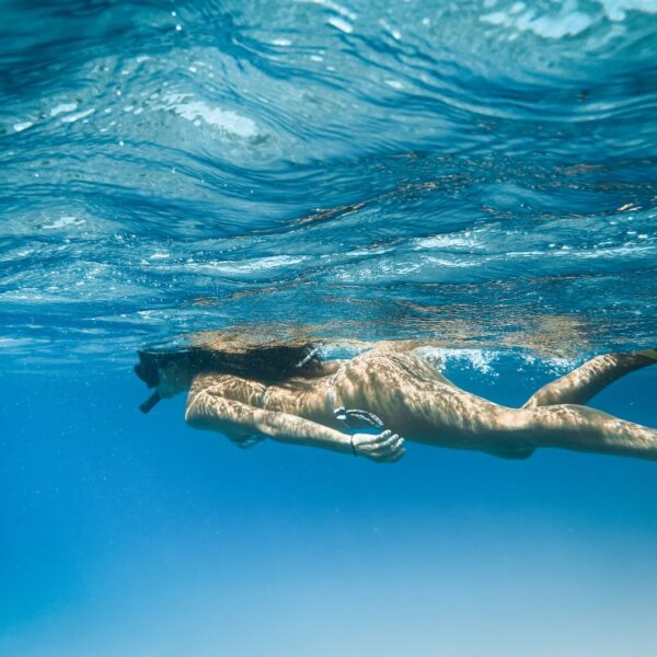 Woman snorkeling