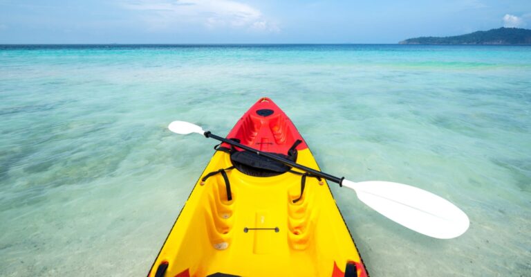 kayak on the ocean