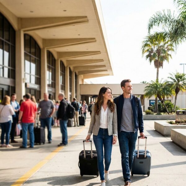 Leaving the airport