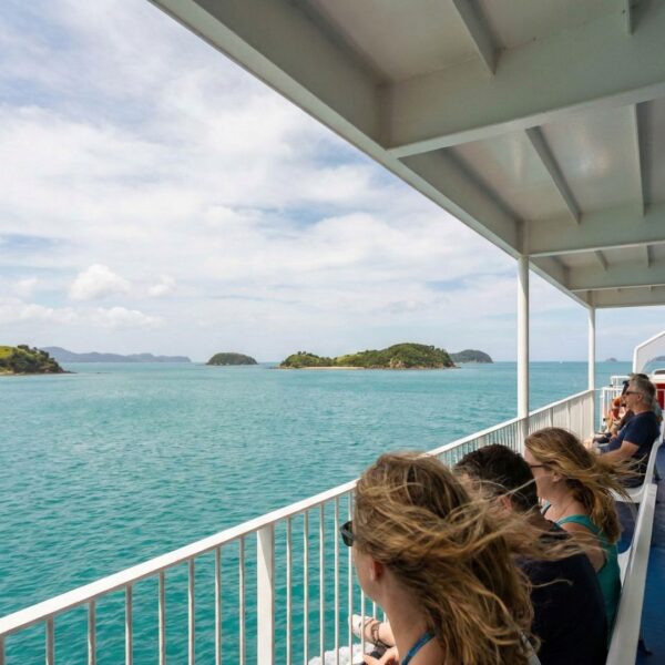 riding on the ferry