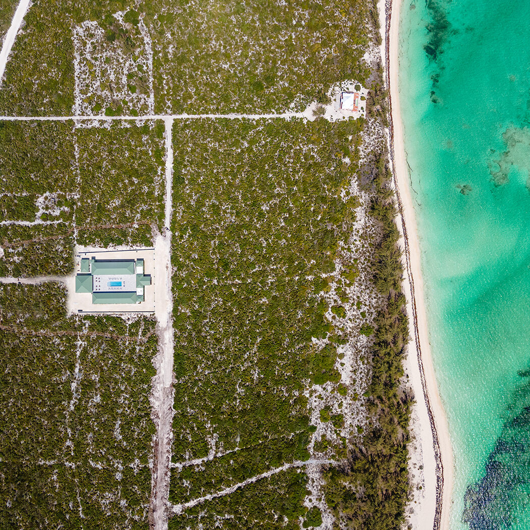 top view of resort