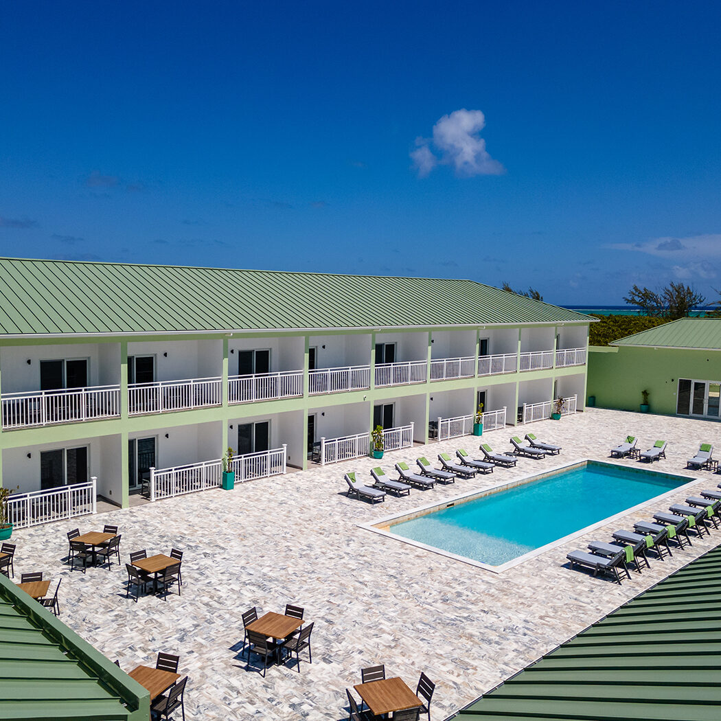 view from roof of resort